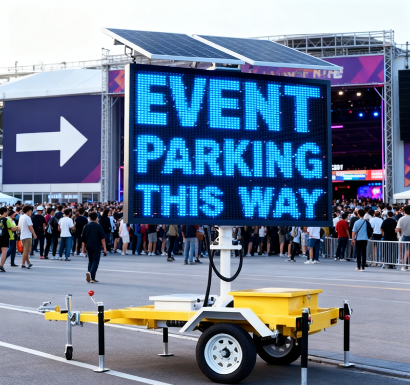 Vms Led Sign OnlyLED Solar-Powered Variable Message Signs (VMS), Solar-Powered LED ...